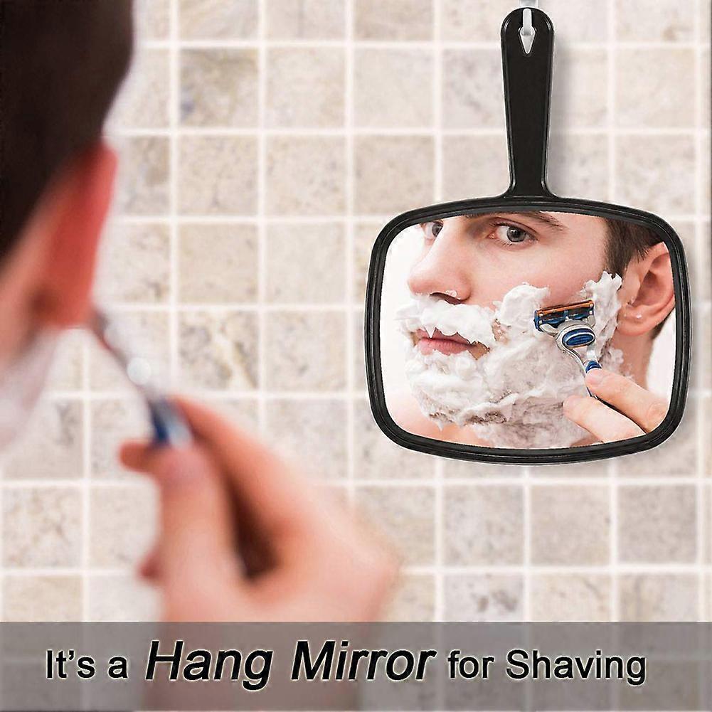 Hand Mirror Handheld Makeup Mirror with Handle for Barber Hairdressing