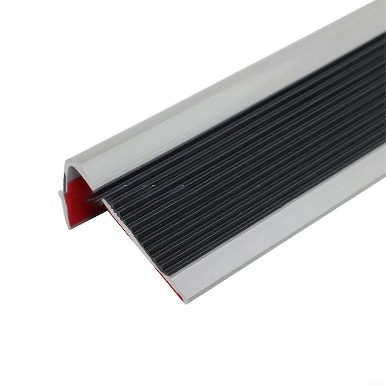 Rubber Stair Nosing Black for Stair Steps, Non-Slip, Stable, Easy to Maintain, 30mm Width