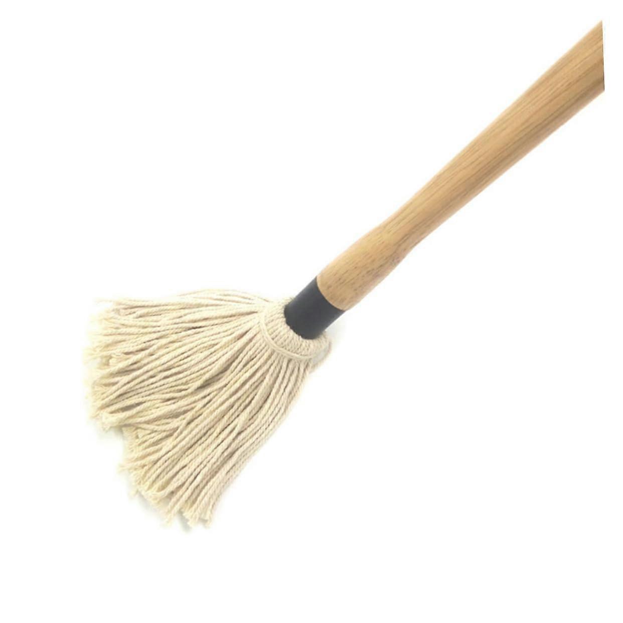 Grill Mop with Cotton Head and Wooden Handle for BBQ Sauces
