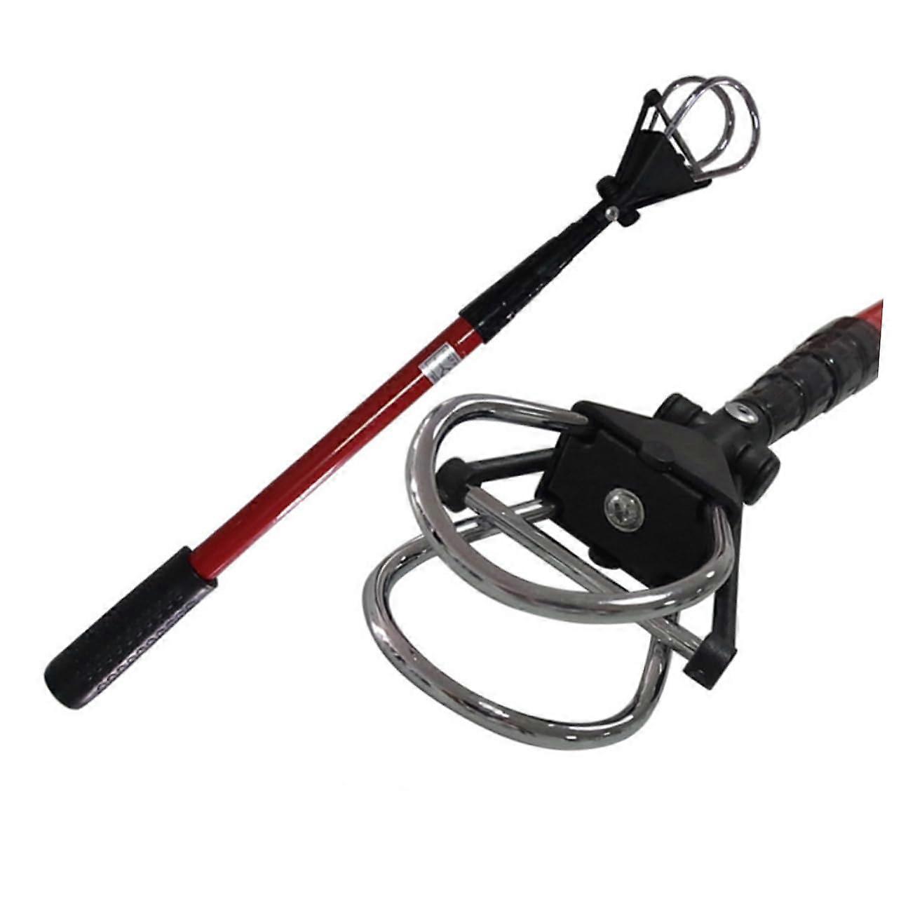 Telescopic Ball Picker Tool, 6-Ball Capacity, Golf Ball Gripper Retriever, Wave Tool Collector