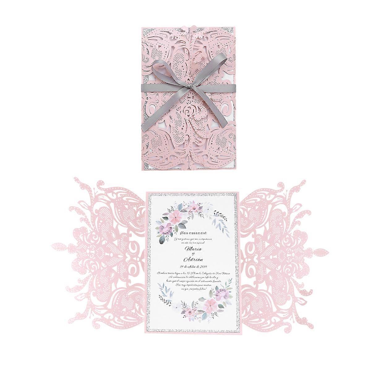 Hollow Design Wedding Card Creative Carved Hollow Fashion Invitation For Wedding 10 Sets