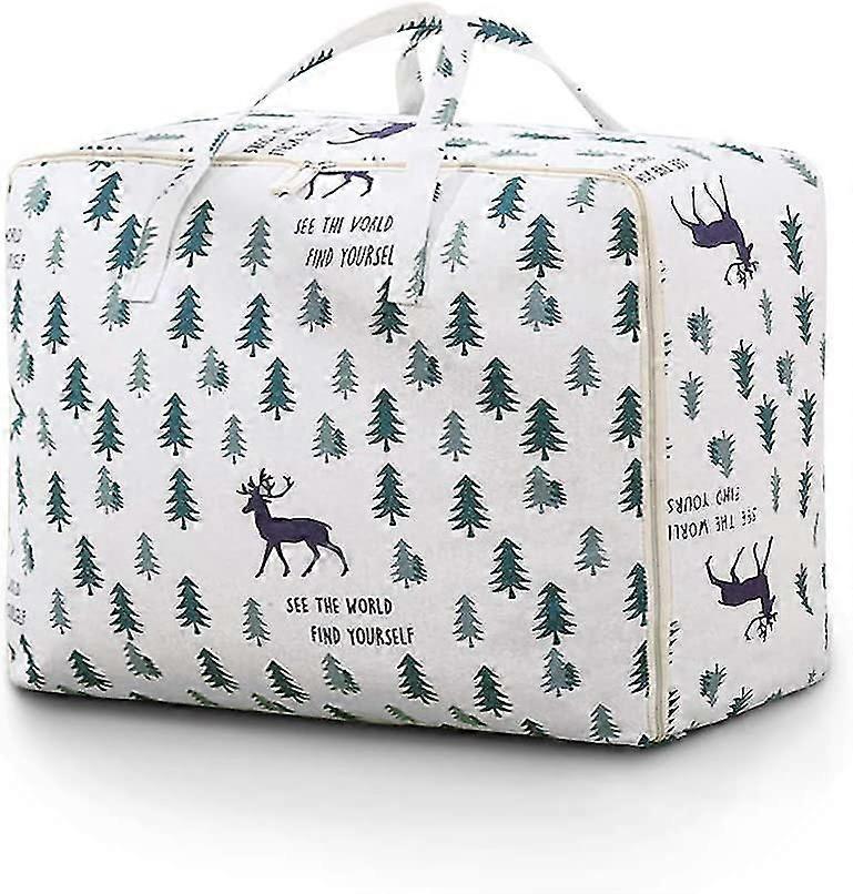 Clothes and Quilt Storage Bag, Large Foldable Underbed Storage Bag, with Wardrobe Handle