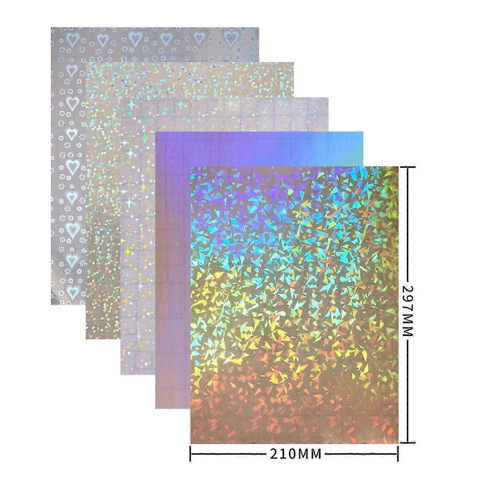 Holografinen tarrapaperi kirkas A4-tarra, paperi itseliimautuva vedenpitävä läpinäkyvä kalvo valokuvapaperikuvalle
