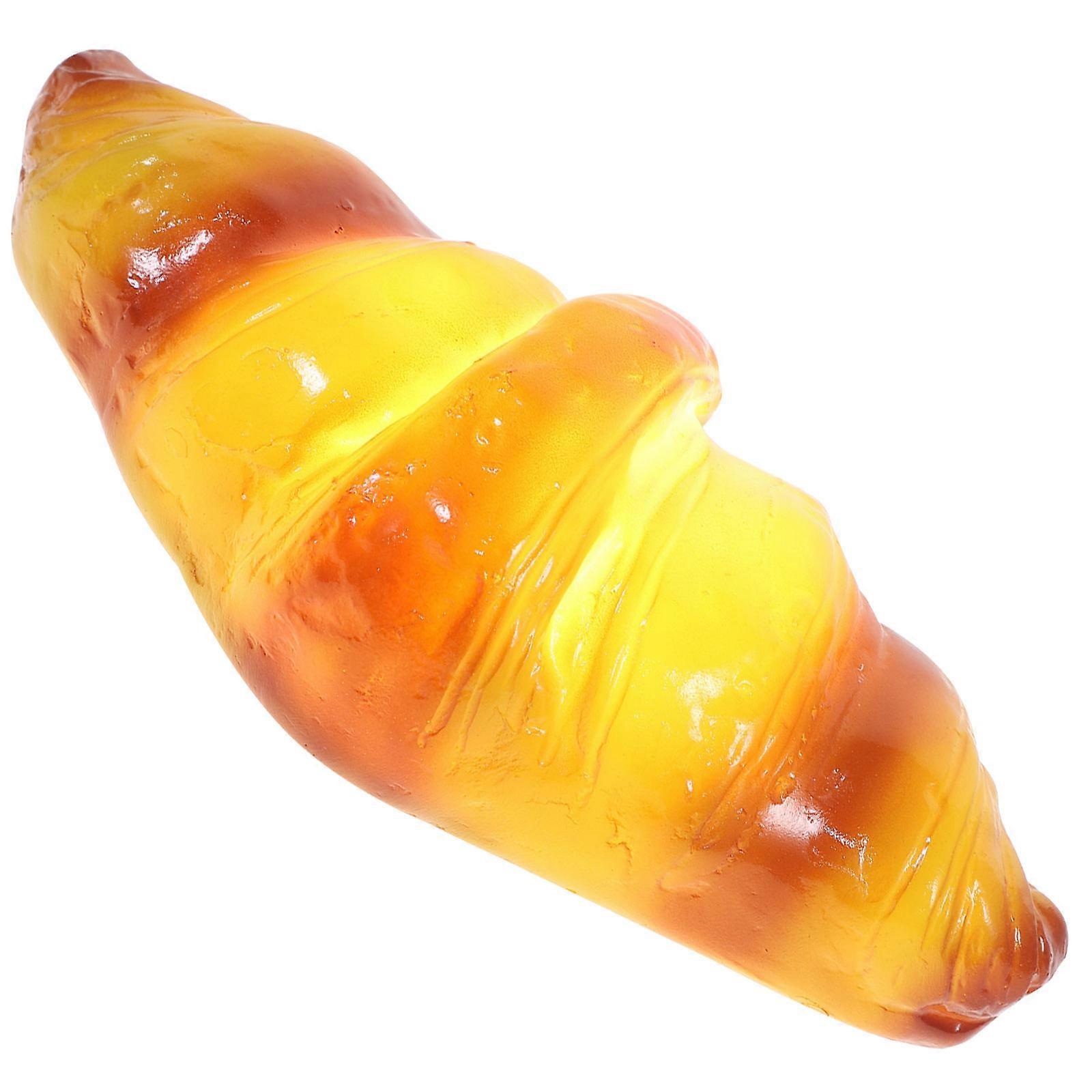 Croissant Bread Lamp Decorative Light for Decor 1Pcs Orange Plastic Model