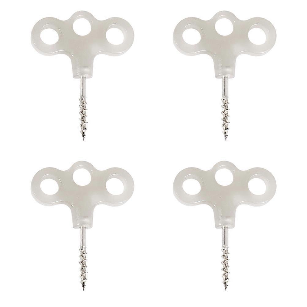 Tent Pegs For Camping Ground Pegs Plastic Compact For Storage Multi Use 6 6X5 5X0 8cm Anti Rust Three Hole Design 4Pcs