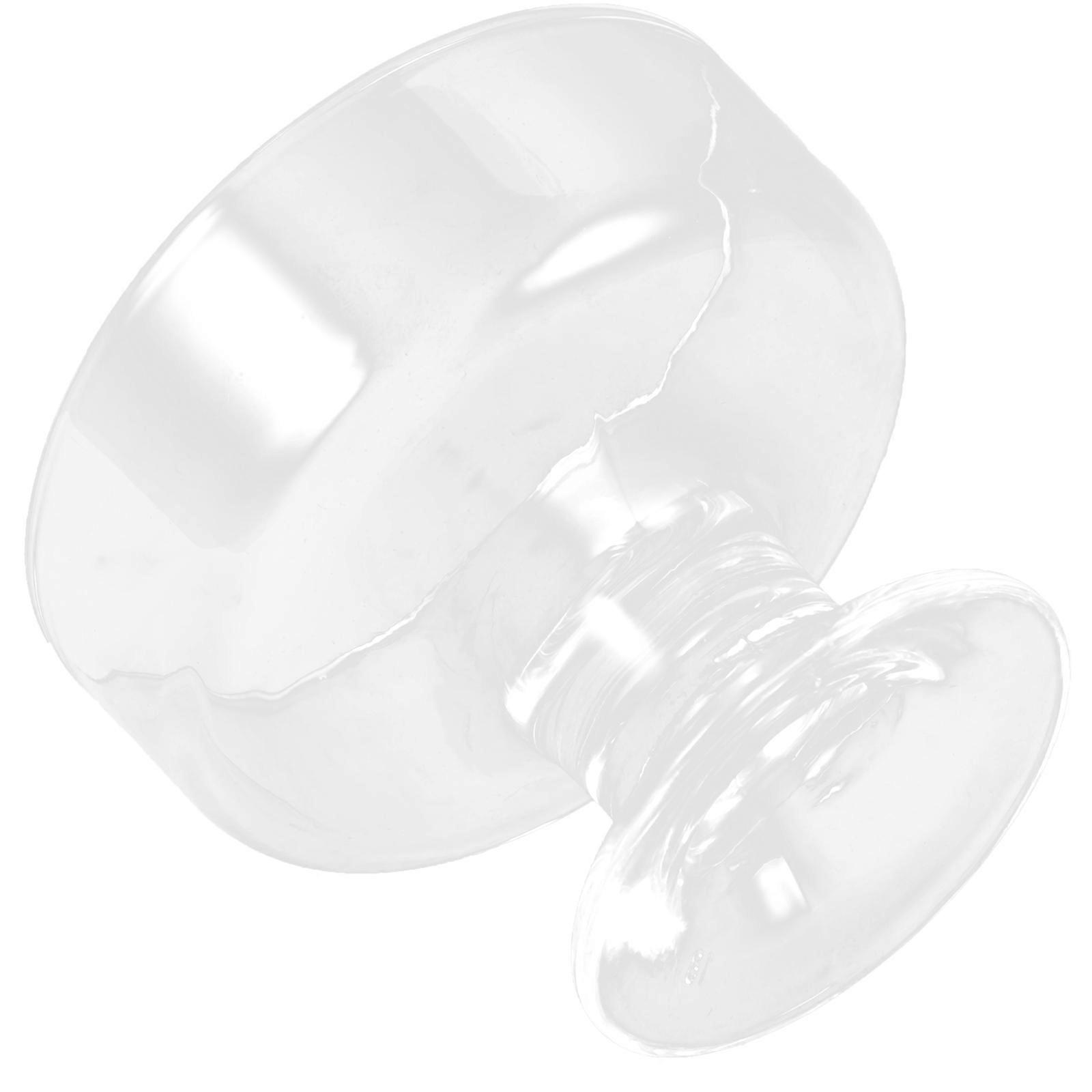 Transparent Glass Dessert Bowl with High Base Design for Home Use Holds Ice Cream Pudding 4.7 Inches
