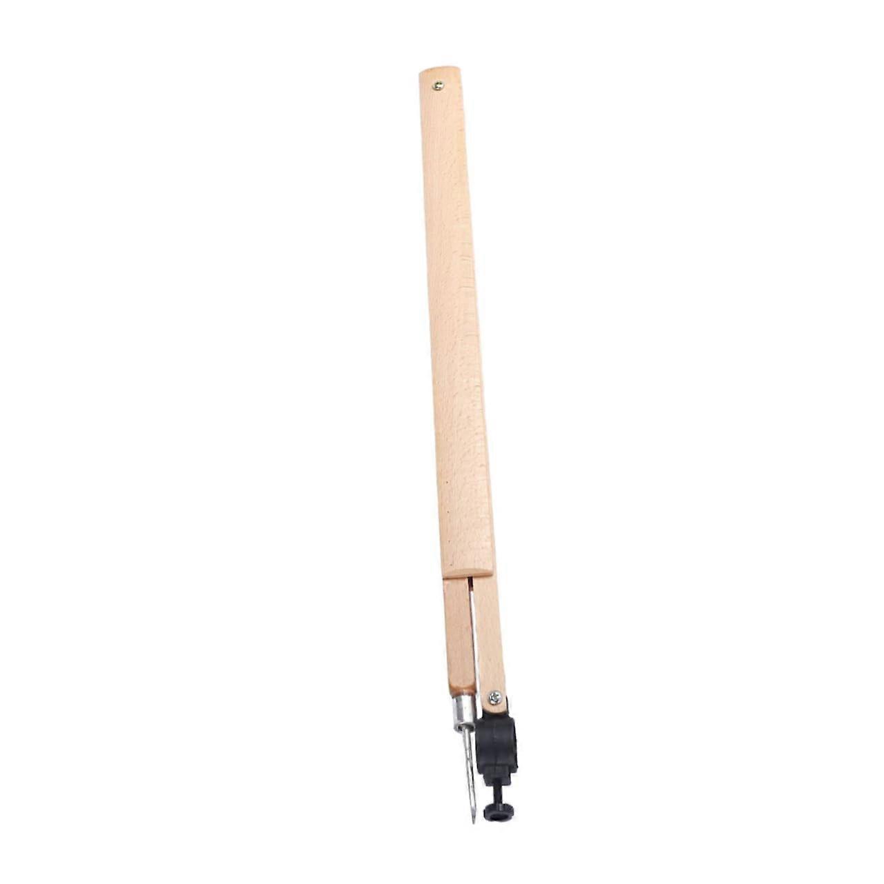 Wooden Compass Blackboard Drawing Tool for Math Teachers - Adjustable Beam Compass with Rubber Grip and Practical Features