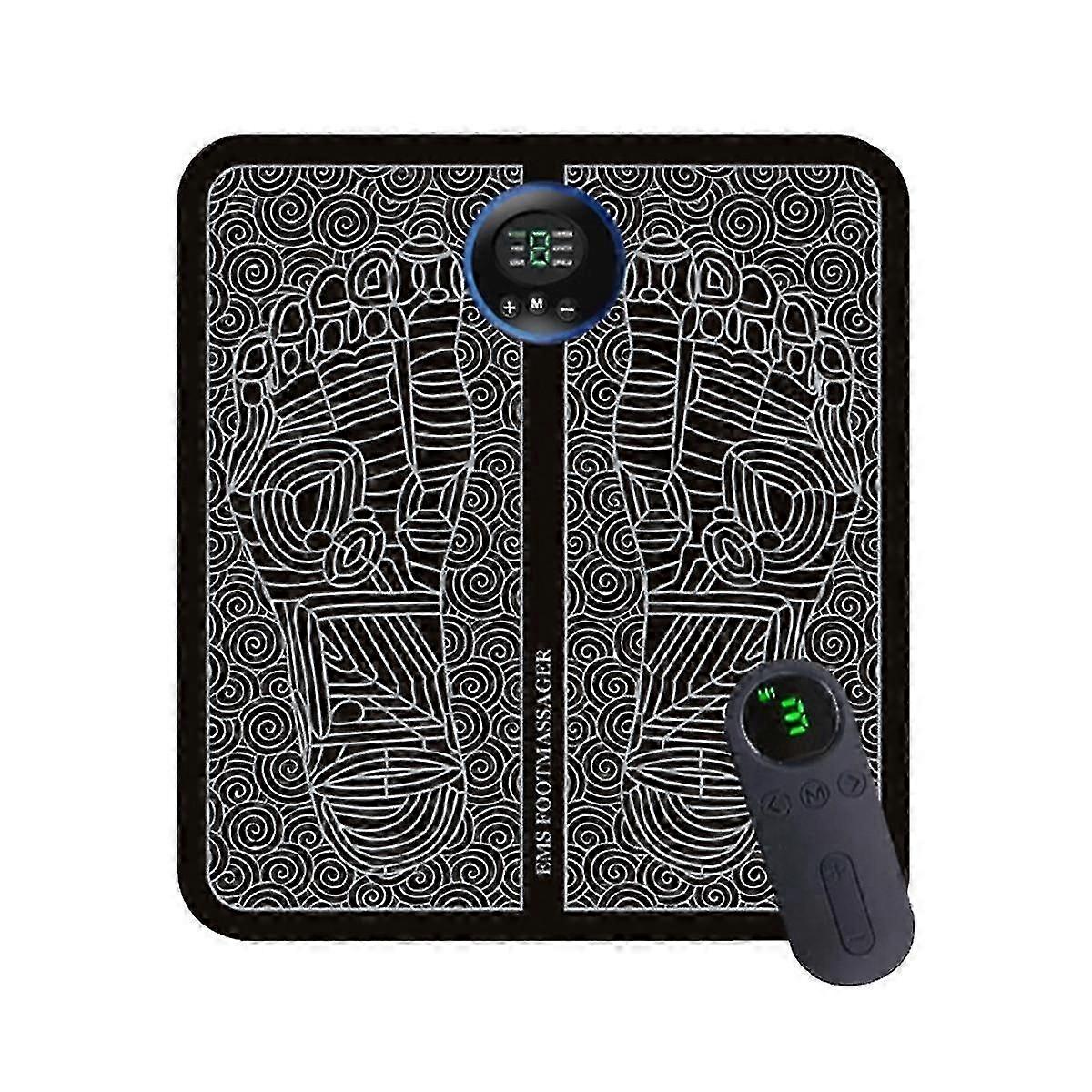 Ems フット スティミュレーター マット - 6 つのモードで筋肉のパフォーマンスと痛みの軽減を強化する折りたたみ式フット マッサージャー