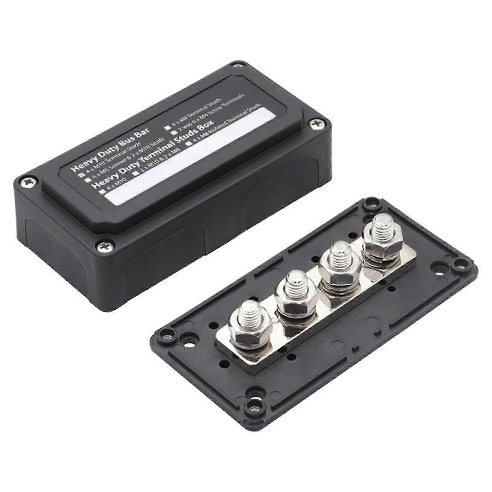 4-way Busbar 300A Power Distribution Box Busbar Distribution Block M8