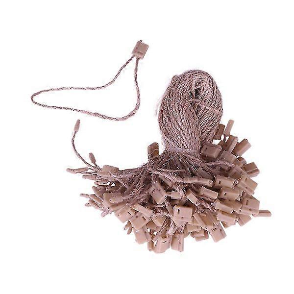 1000 pcs Gift Tags Jute Twine String Nylon Strings Tag Hanging Rope Fastener Hook Band Rope