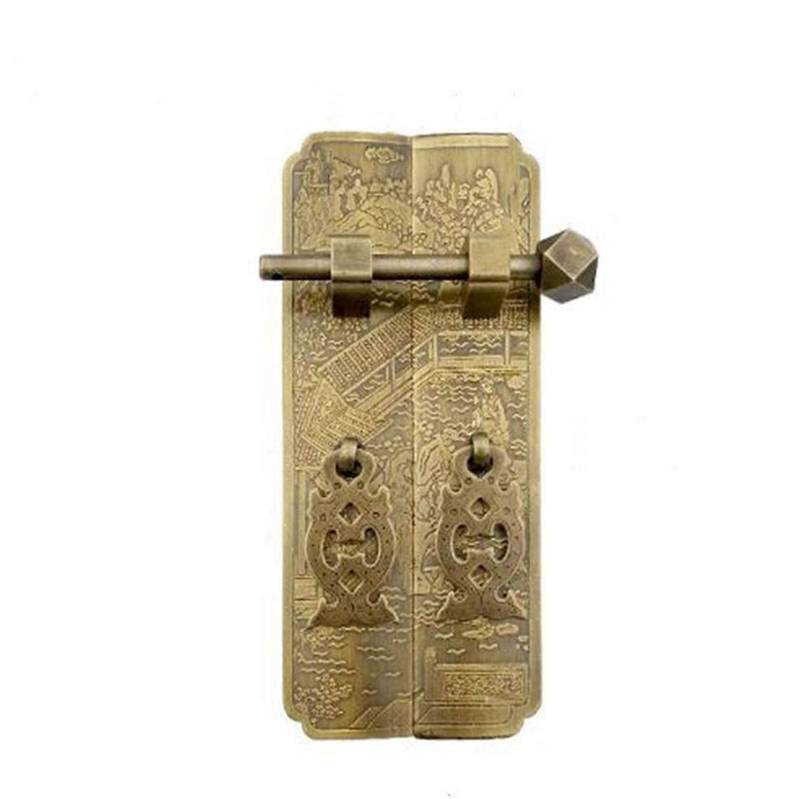 Türklopfer Antique Door Knocker with Bronze Brass Pull Handle for Cabinets, Furniture, Clothing, Wine Book Storage - Pattern 5