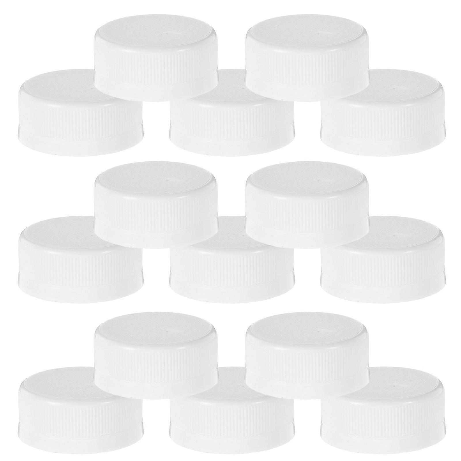 Hemoton 20pcs Plastic Bottle Caps for Soda Water Bottles with Flat Seal and Screw Design