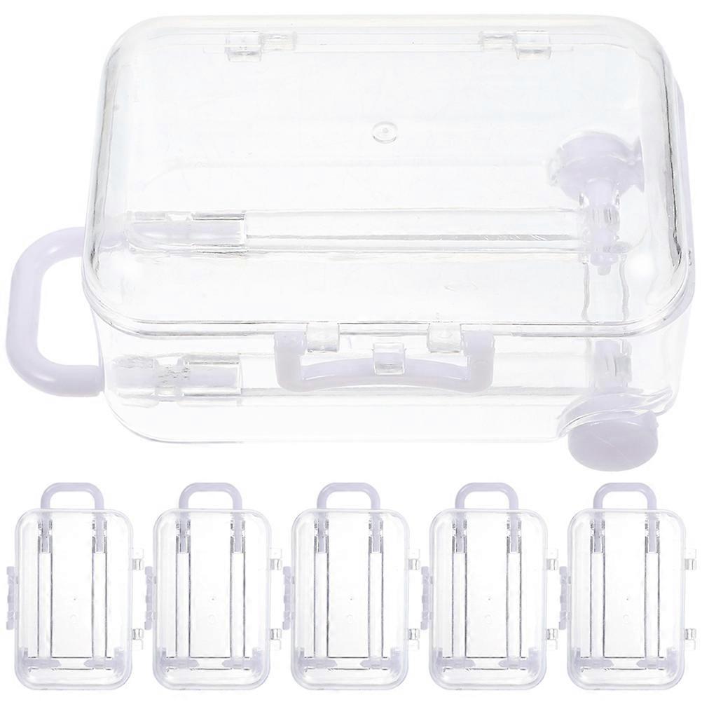 a polished and professional product description based on the details you provided:
**6pcs Mini Luggage Boxes Transparent Candy Boxes for Travel