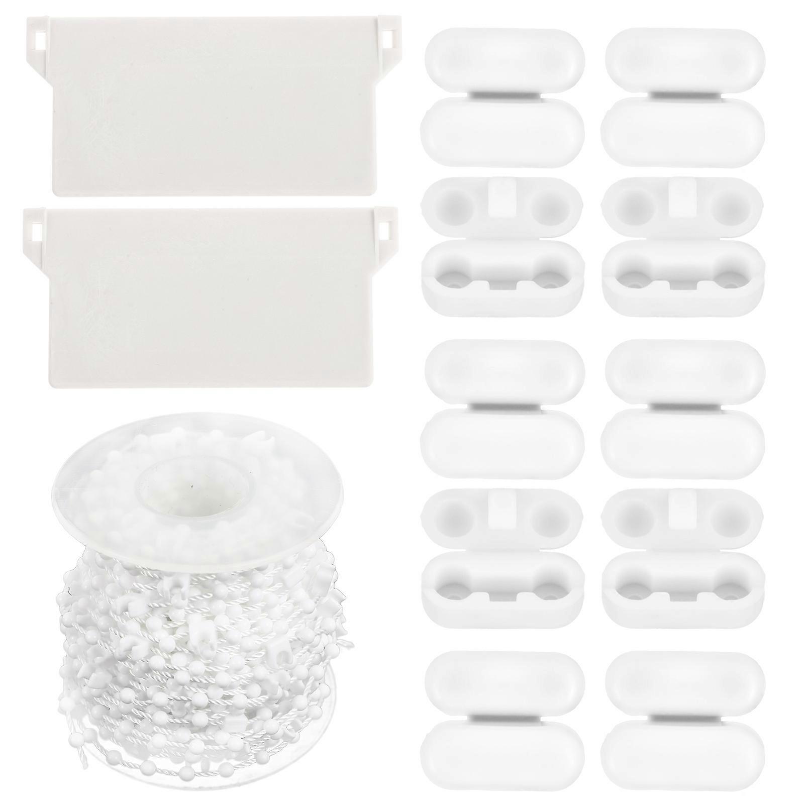 White Plastic Vertical Blind Chain Set for Decoration Easy to Install and Remove Fits Most Blinds 1 Set