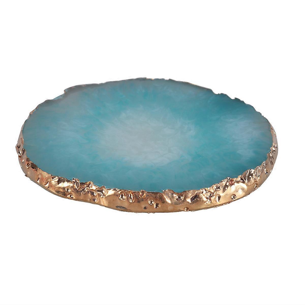 Blue Resin Paint Tray with Round for Painting Use Perfect Size and Easy Cleanup