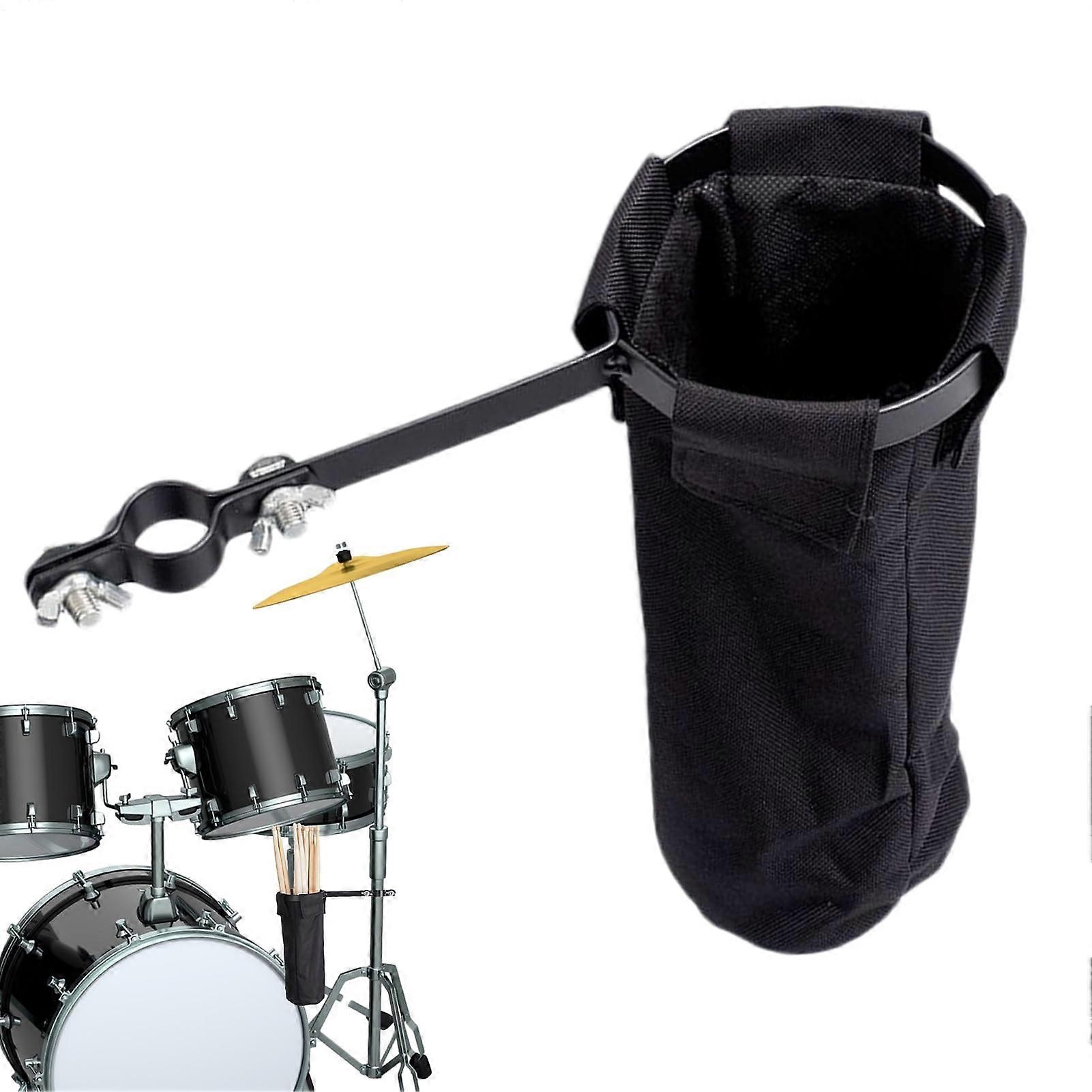 Drumstick Bag  Drumstick Case for Drums  Large Capacity with Clamp Strap  Lockable Shoulder Strap for Drumming, Marching Music, and Hockey