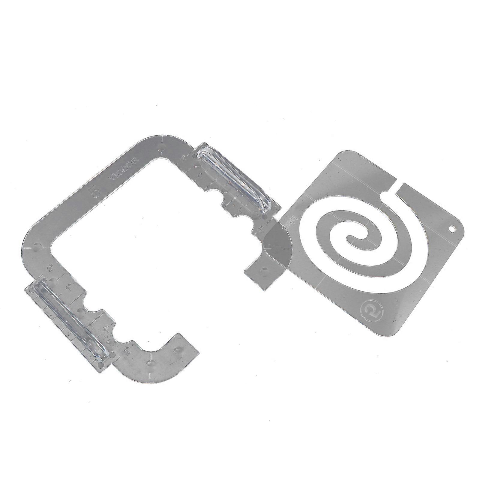 1 Set of Useful Fabric Sewing Ruler DIY Patchwork Template Accessories