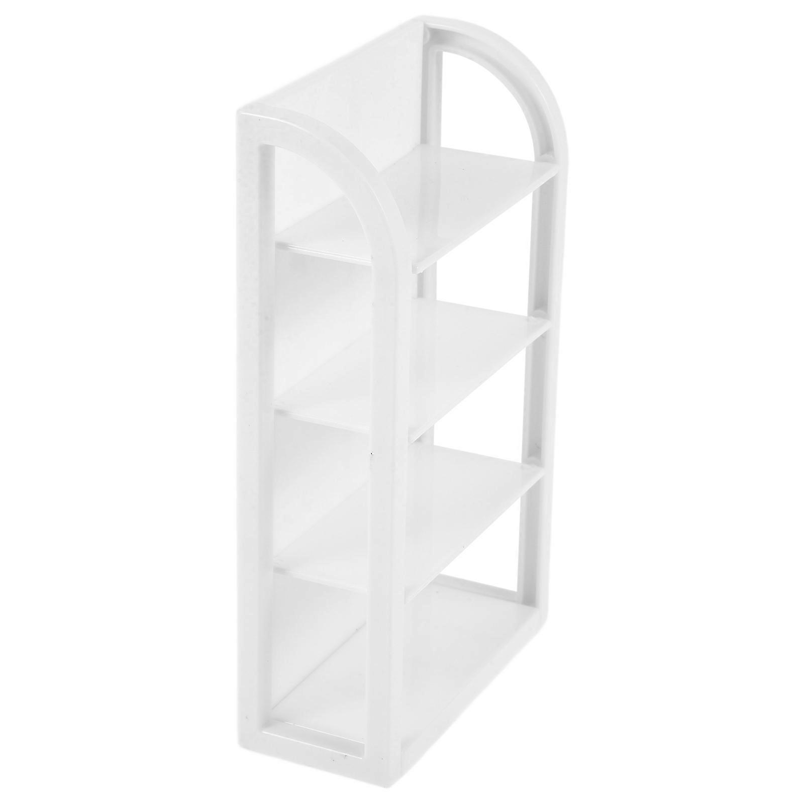 Dollhouse Furniture 1 Set Miniature Shelf Versatile Display Rack for Supermarket Model Simulation Doll House Layout
