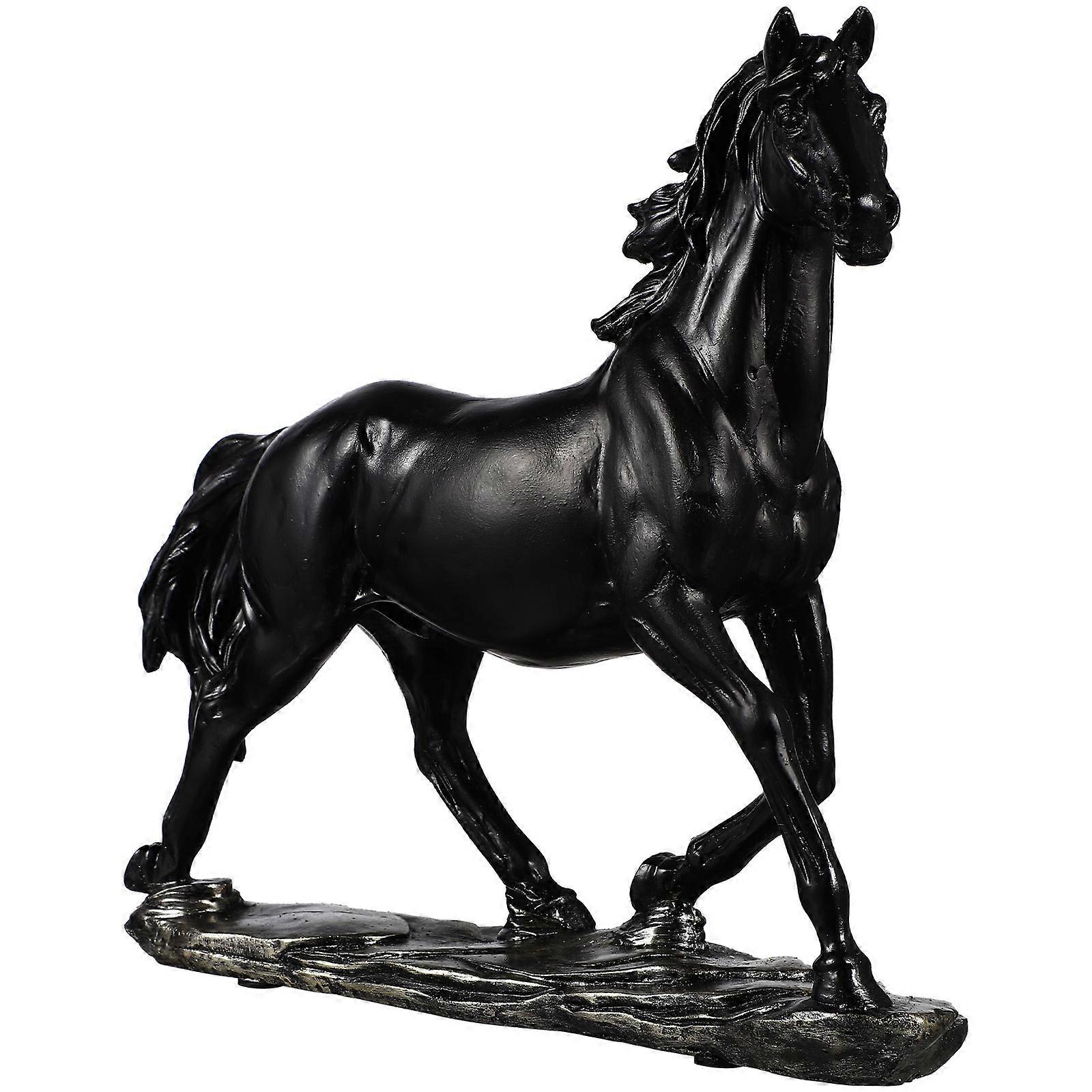 Elegant Horse Figurines Desktop Ornaments For Birthday Or Business Occasions Made Of Resin Material 1Pc