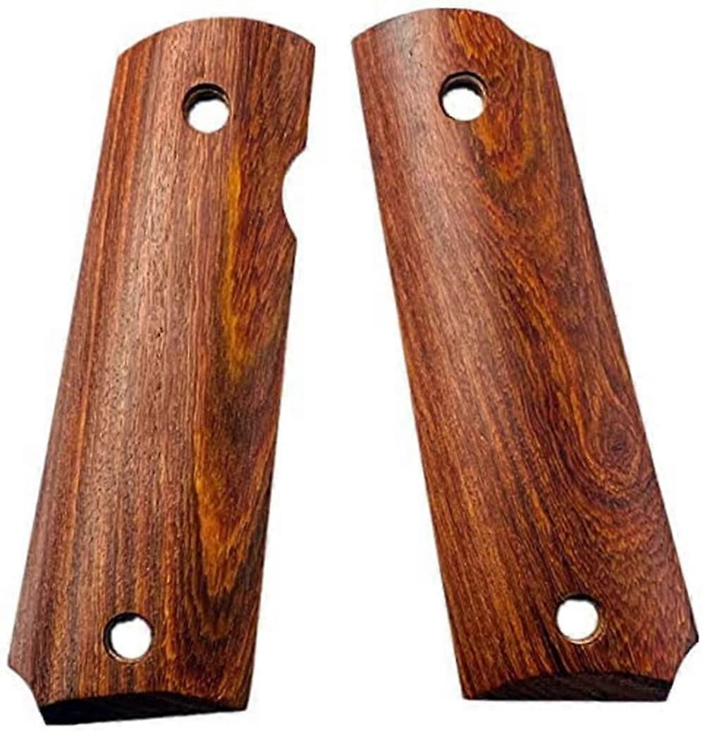 Natural Red Wisteria Wood Full Size 1911 Pistol Grips Pistol Knife Handgun Grips Material Fits Most Commanders, Standard 1911 Models (Each is Unique)