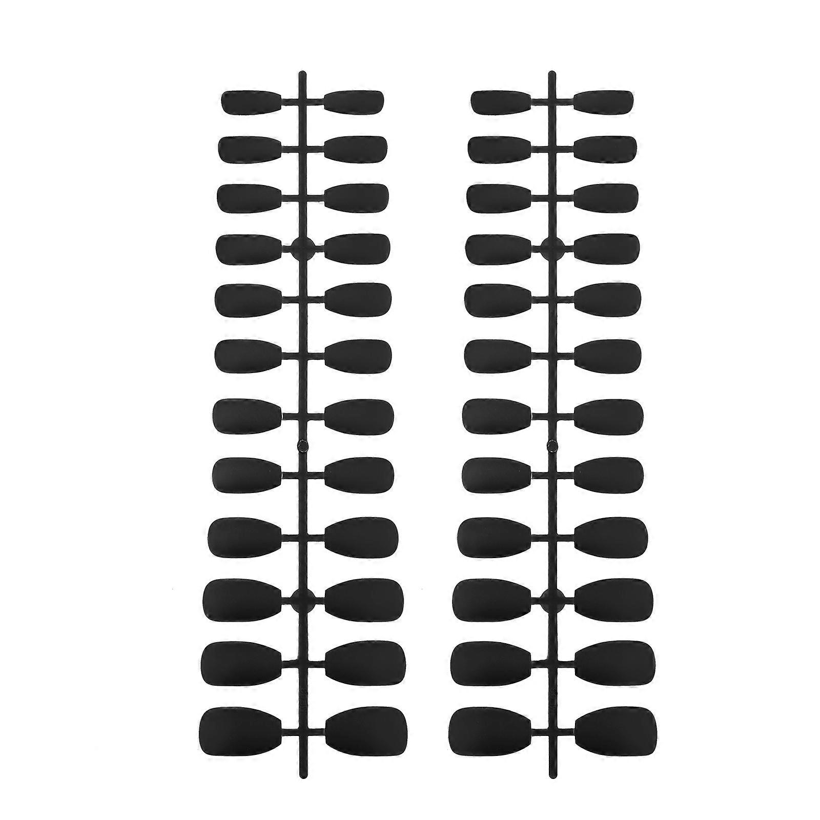 Long Fake Nails White Plastic for Nail Art with Perfect Shape and Stylish Design 24 Pieces