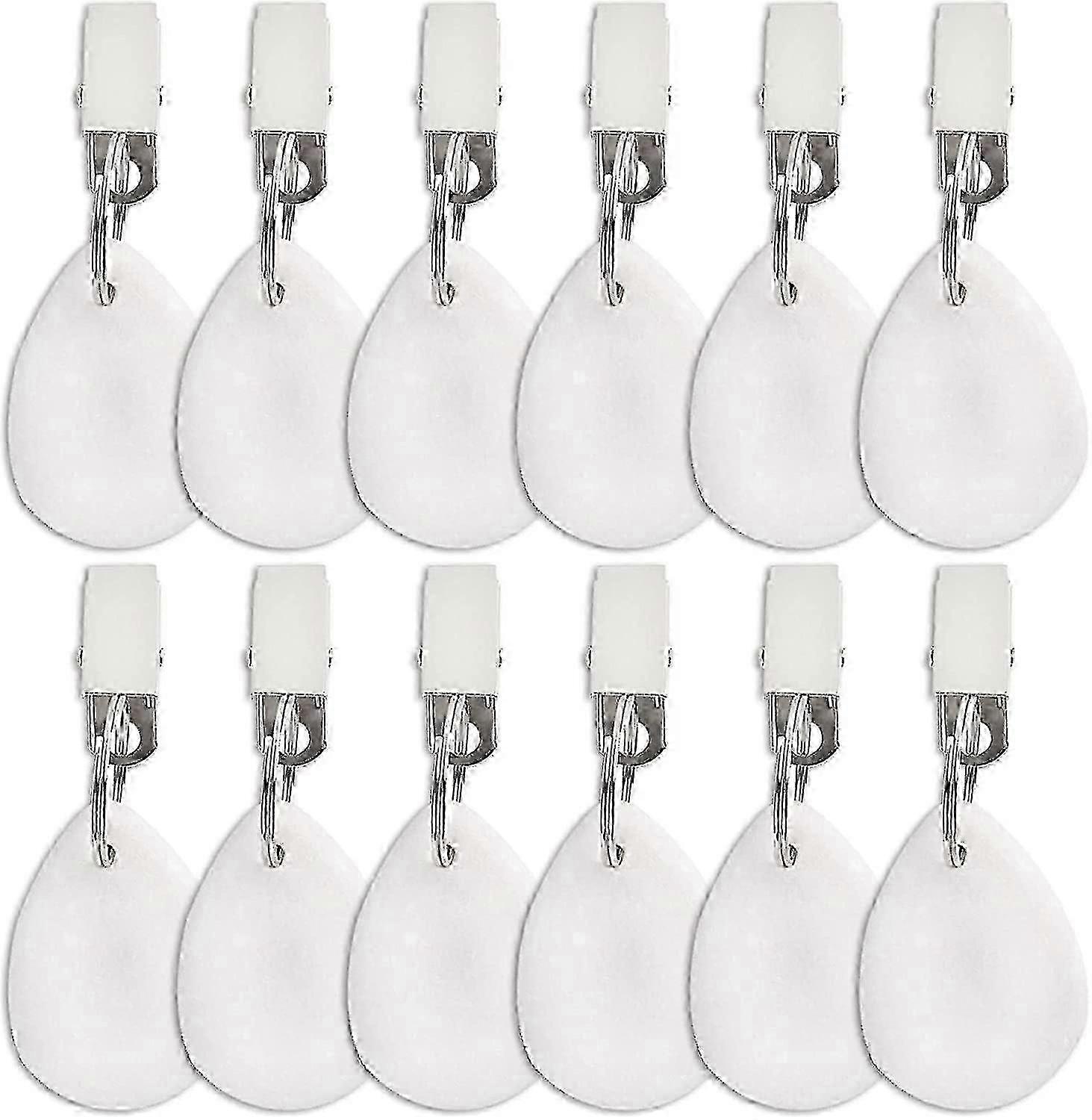 Table cloth weights with clips 12pcs marble stone for outdoor
