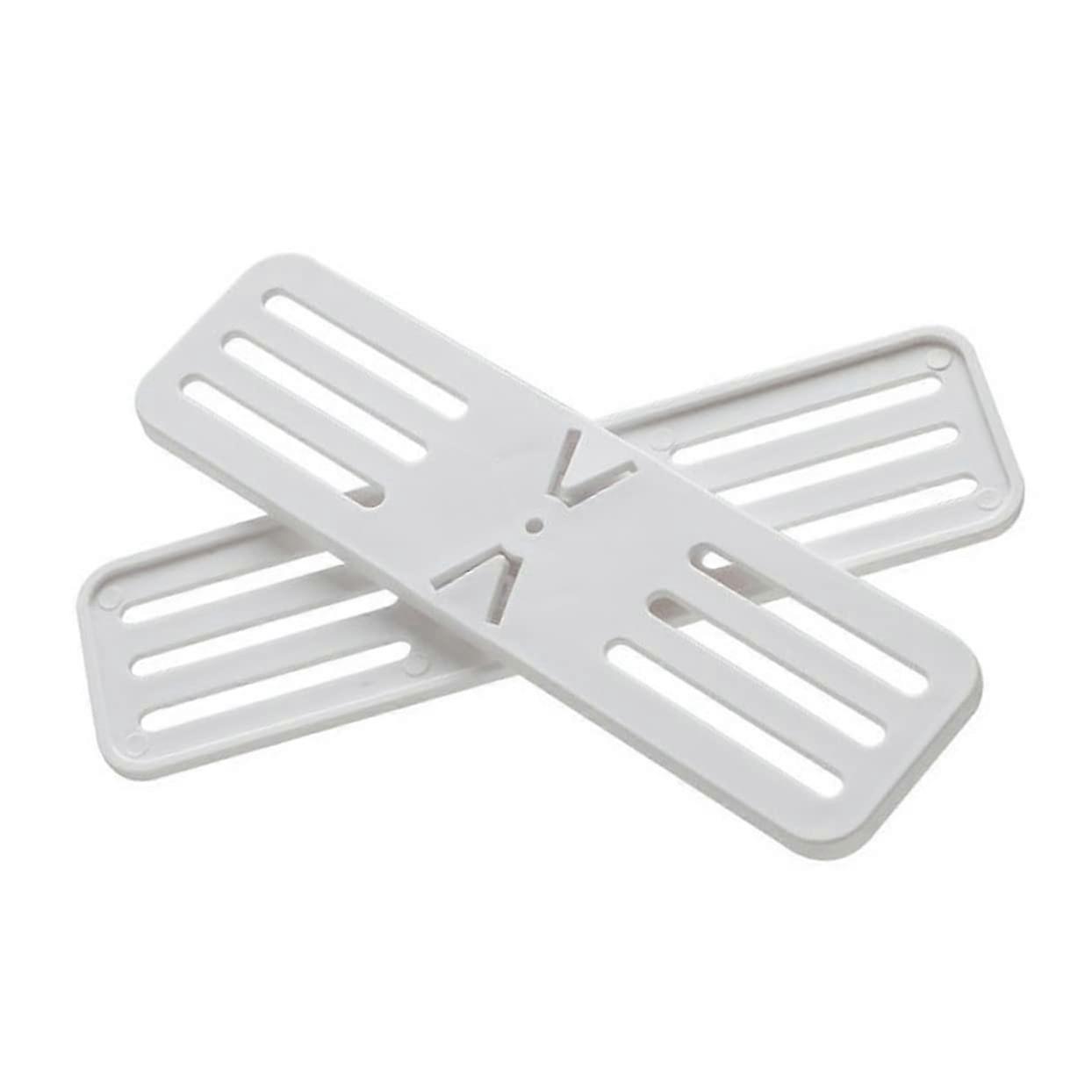 4Piece Wall Mount for Outlets SelfAdjustable Adhesive Cable and Outlet Wall Mount Holder, SpaceSaving and Decorative, White