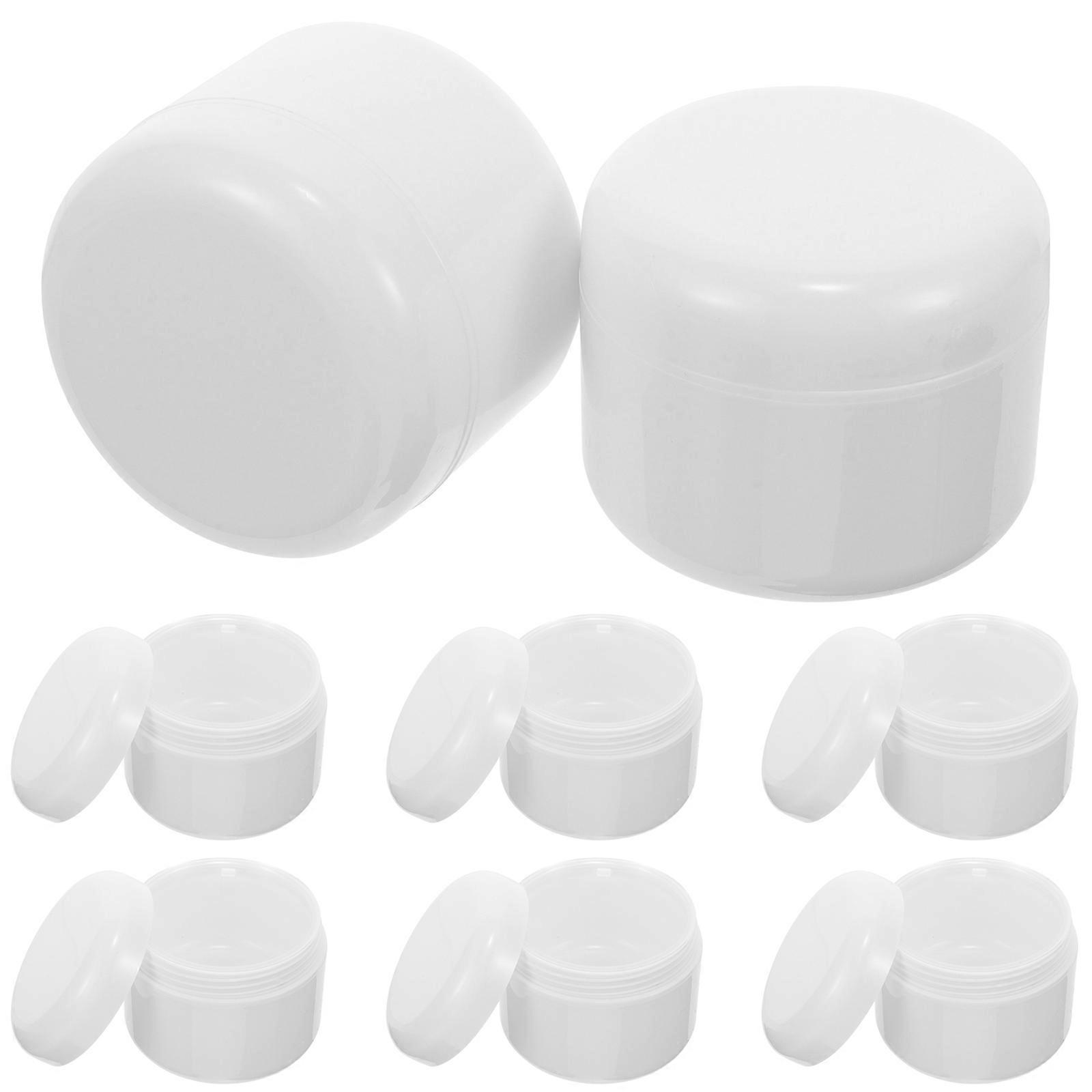 10Pcs Empty Cream Boxes Portable Plastic Cosmetic Containers for Travel and Storage