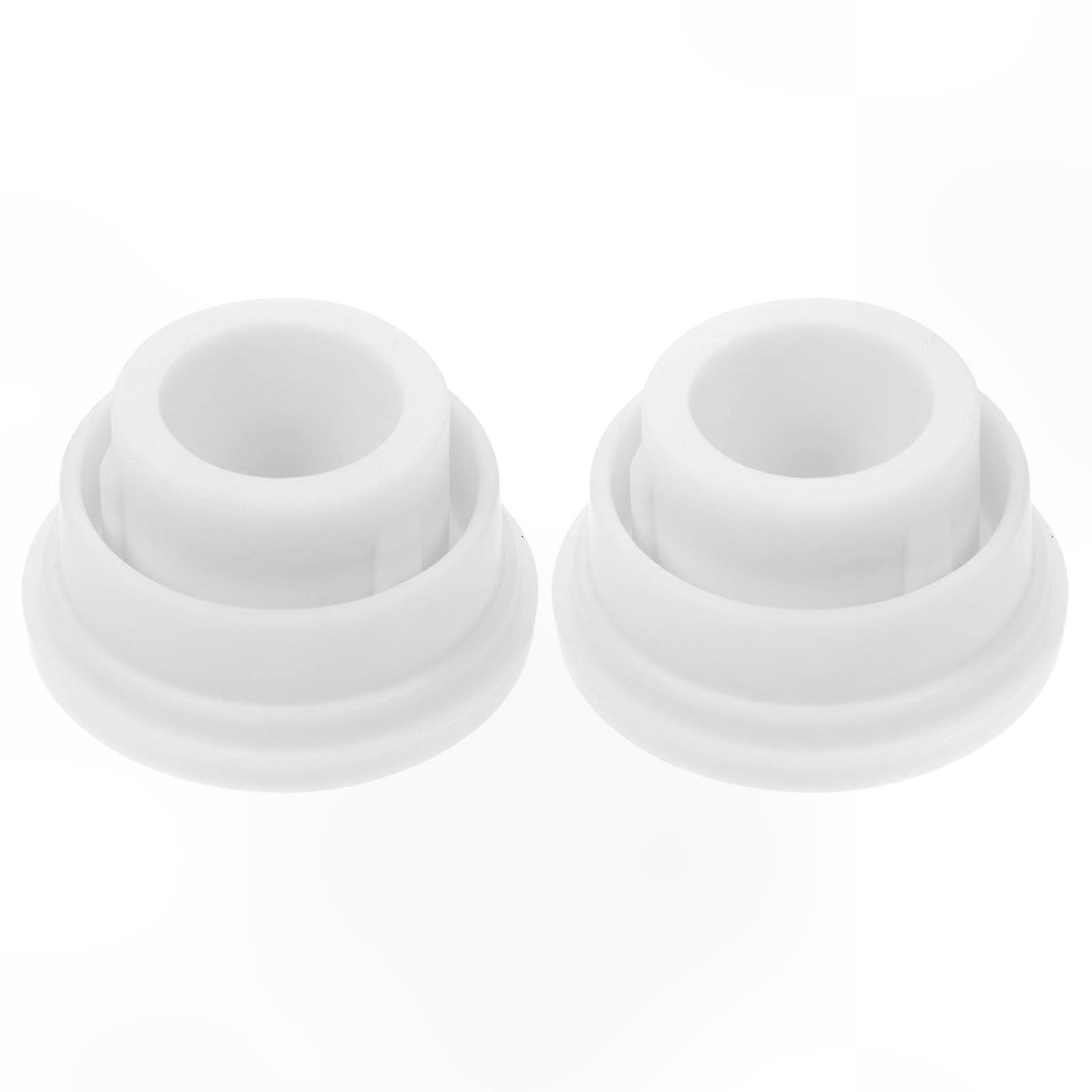 2-Pack Rubber Pool Plugs for Winterizing, Ladder Bumper Caps, Durable Stopper for Swimming Pools