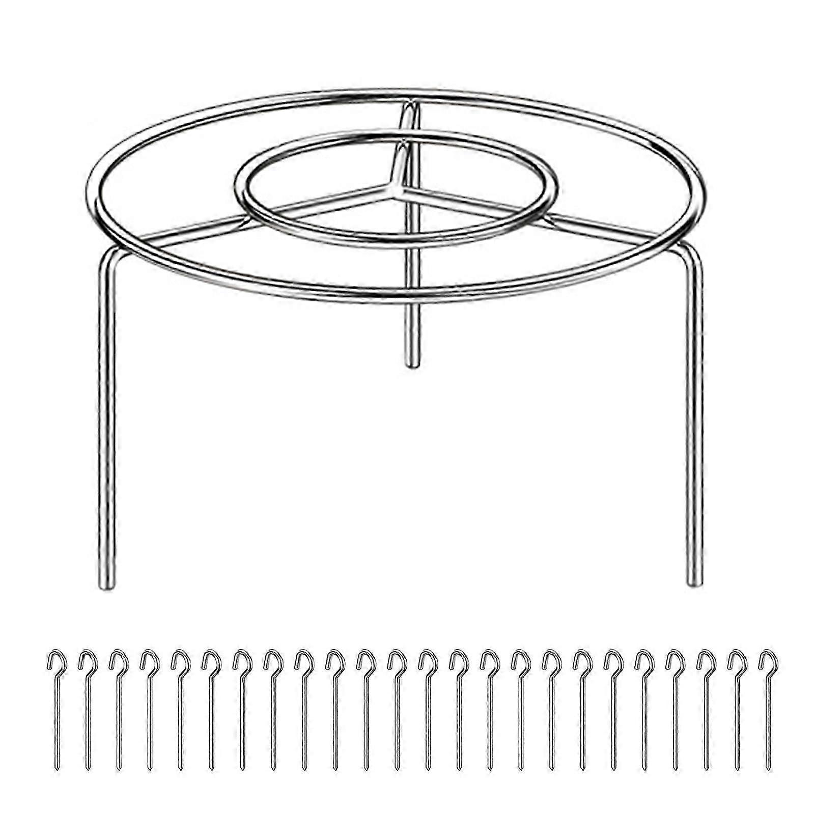 Stainless Steel BBQ Skewer Stand Round Vertical Holder for Instants Pot