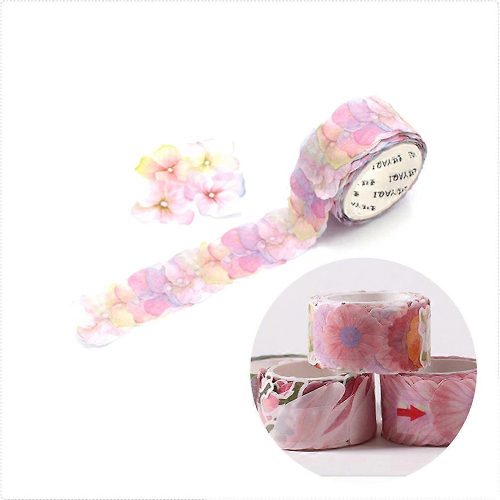 Floral Paper Stickers for Decoration Easy to Use and Tear Off Multi Color 1 Roll