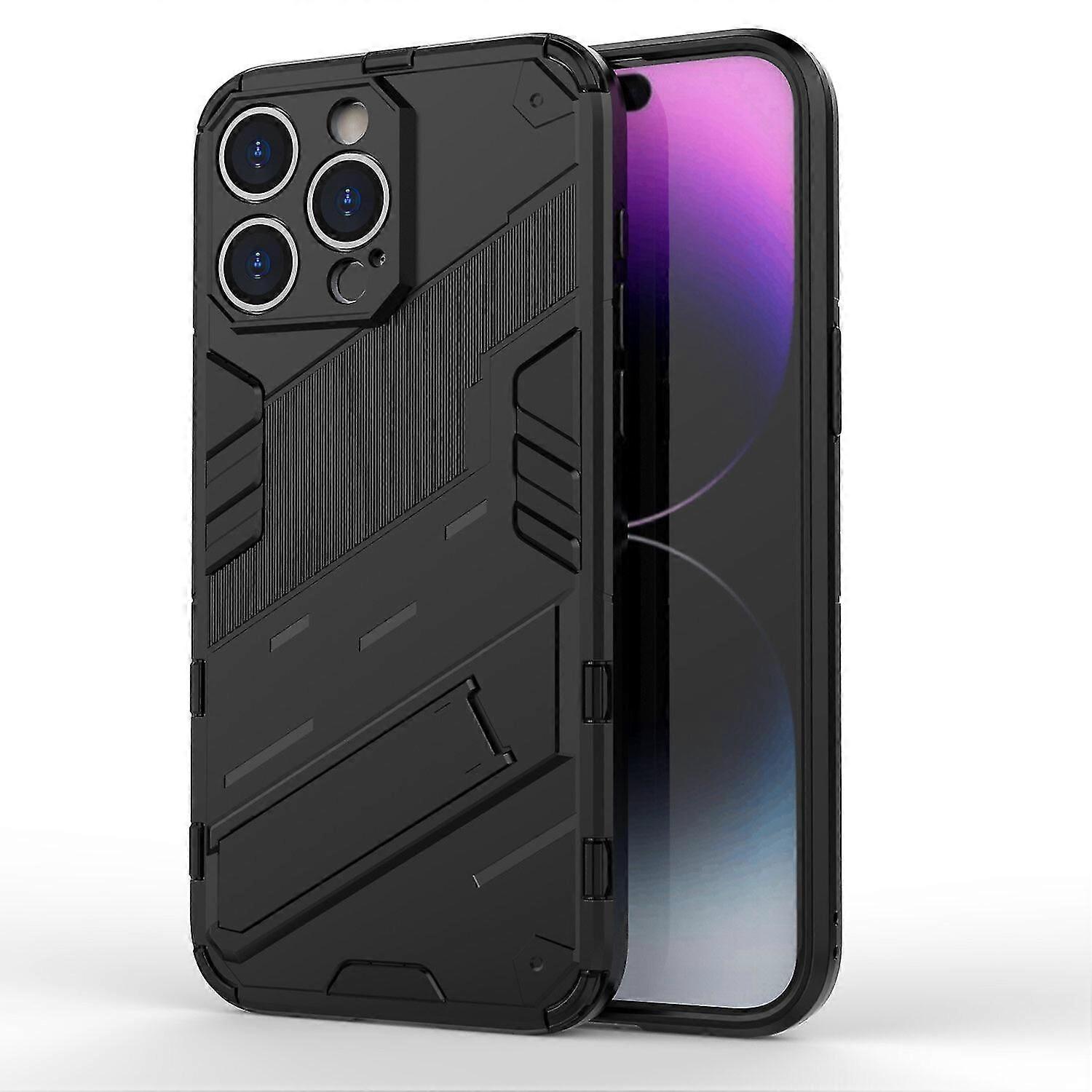 Slim Case For iPhone 14 Pro Max Shockproof Dual-Layer Stand Cover