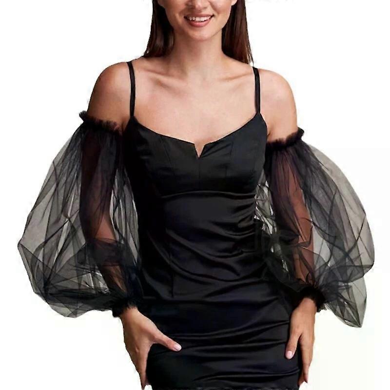 Arm Sleeves, Beadwork Gloves - Seethrough Arm Coverage for Bride Wedding Ceremony