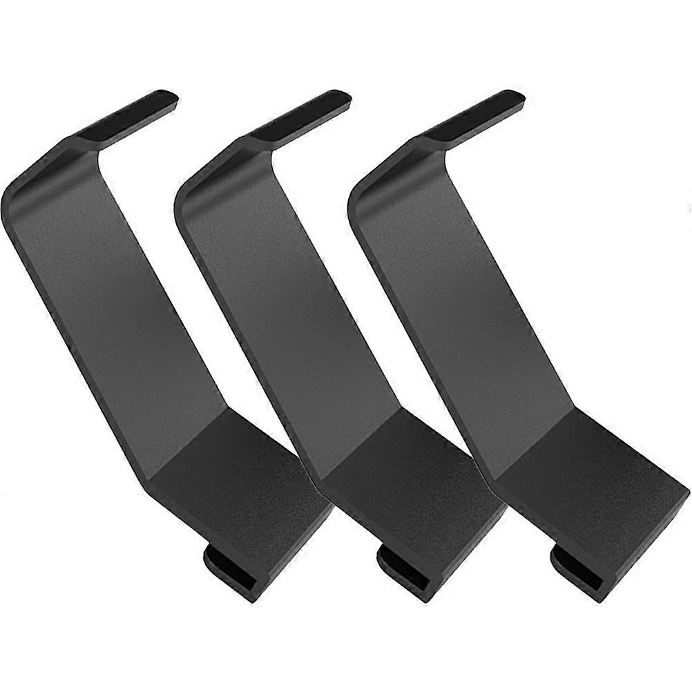 Black Headphone Stand for Storage Made of ABS Material Practical and Simple Display Stand 3pcs