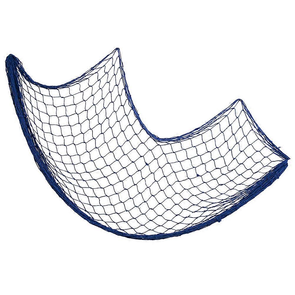 Mediterranean Style Fish Net Wall Decor Ocean Theme Office Decoration 200X100X0.3Cm Marine Rope 1Pcs