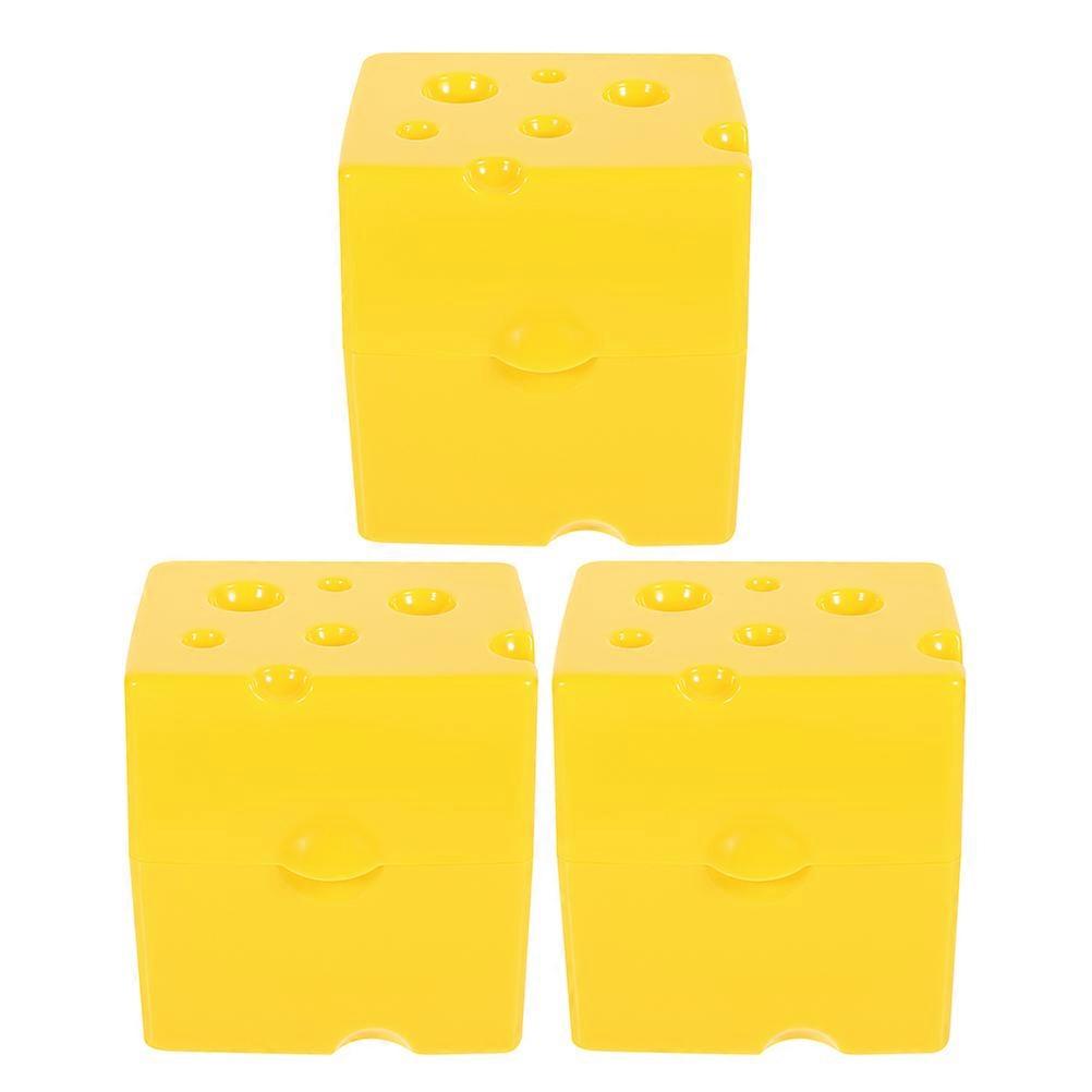 3pcs Cheese Preservation Box with Flip Lid – Fresh Food Storage Container for Sliced Cheese and Butter, Flavor Separating Design