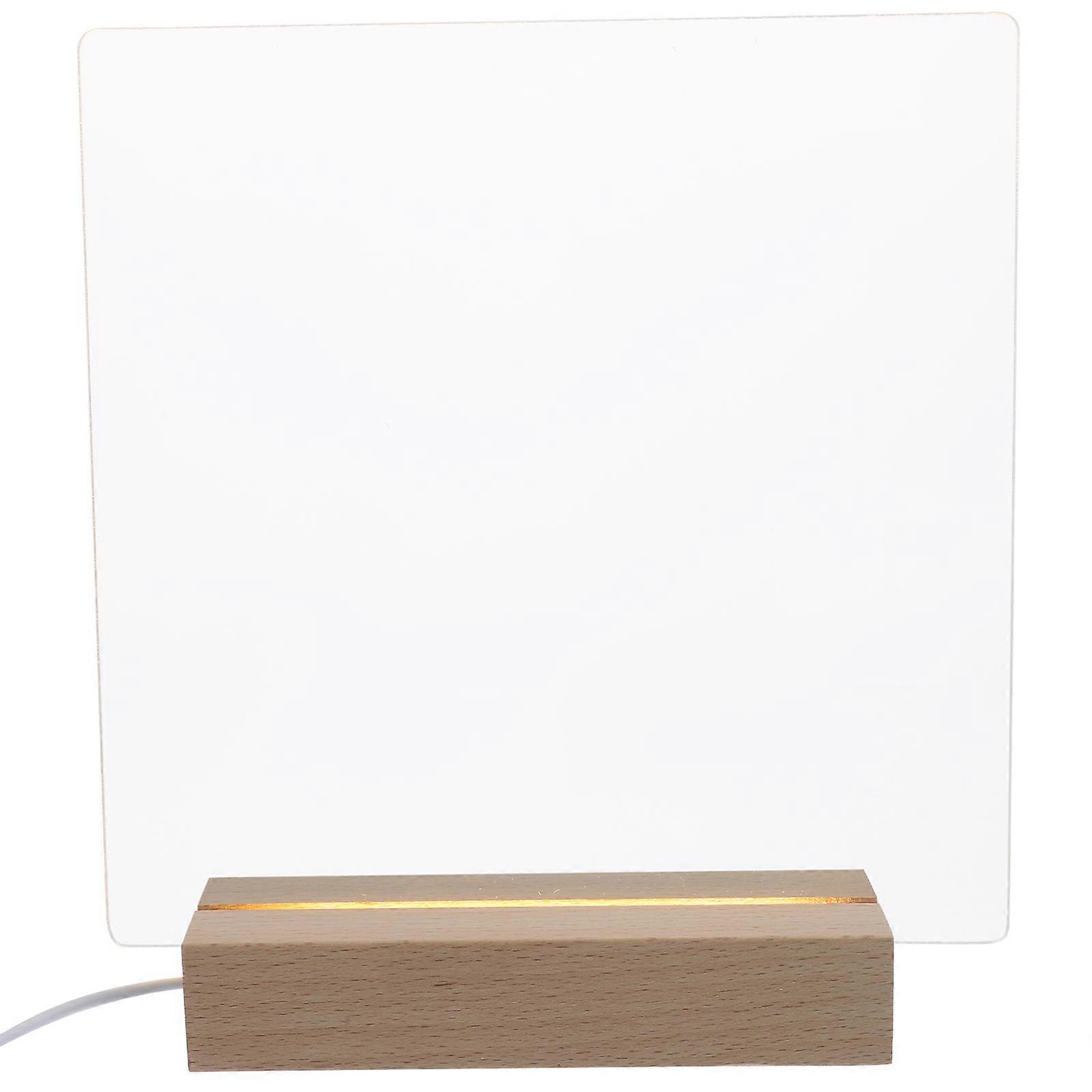 Acrylic Memo Board Message Writing Board For Home Office Use 22X20CM Transparent Erasable 1 Set