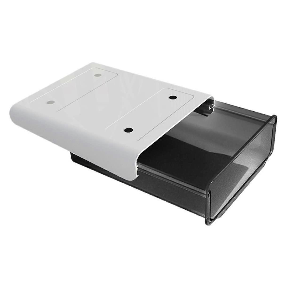 Hidden Adhesive Desk Drawer Organizer for Pens and Small Items, Space-Saving and Discreet Office Storage Solution