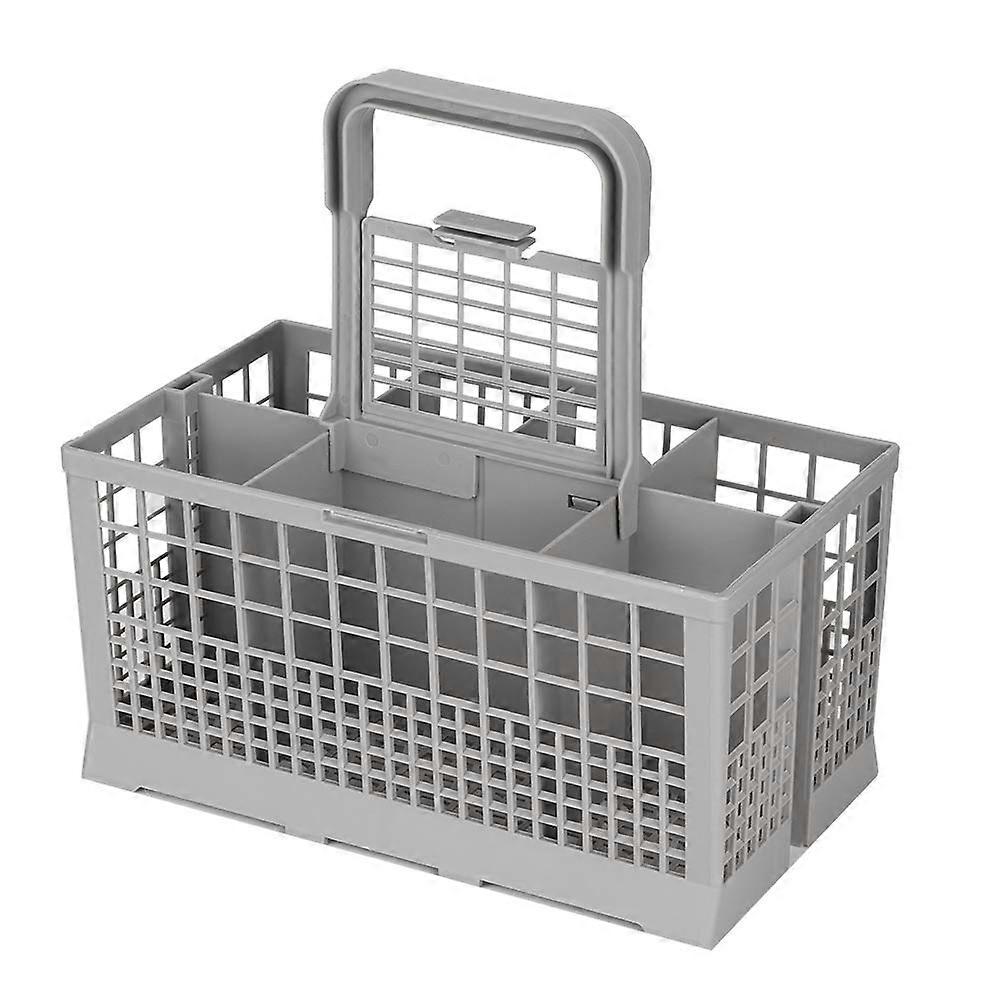 Universal Dishwasher Basket Bender Basket Dishwasher Box with Removable Handle 8 Compartments for Full Size Dishwasher, Default