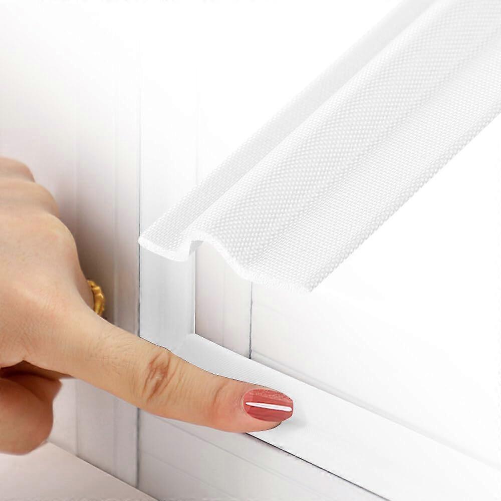 Window Seal Self-Adhesive Foam Tape For Draft Reduction, 5 m White