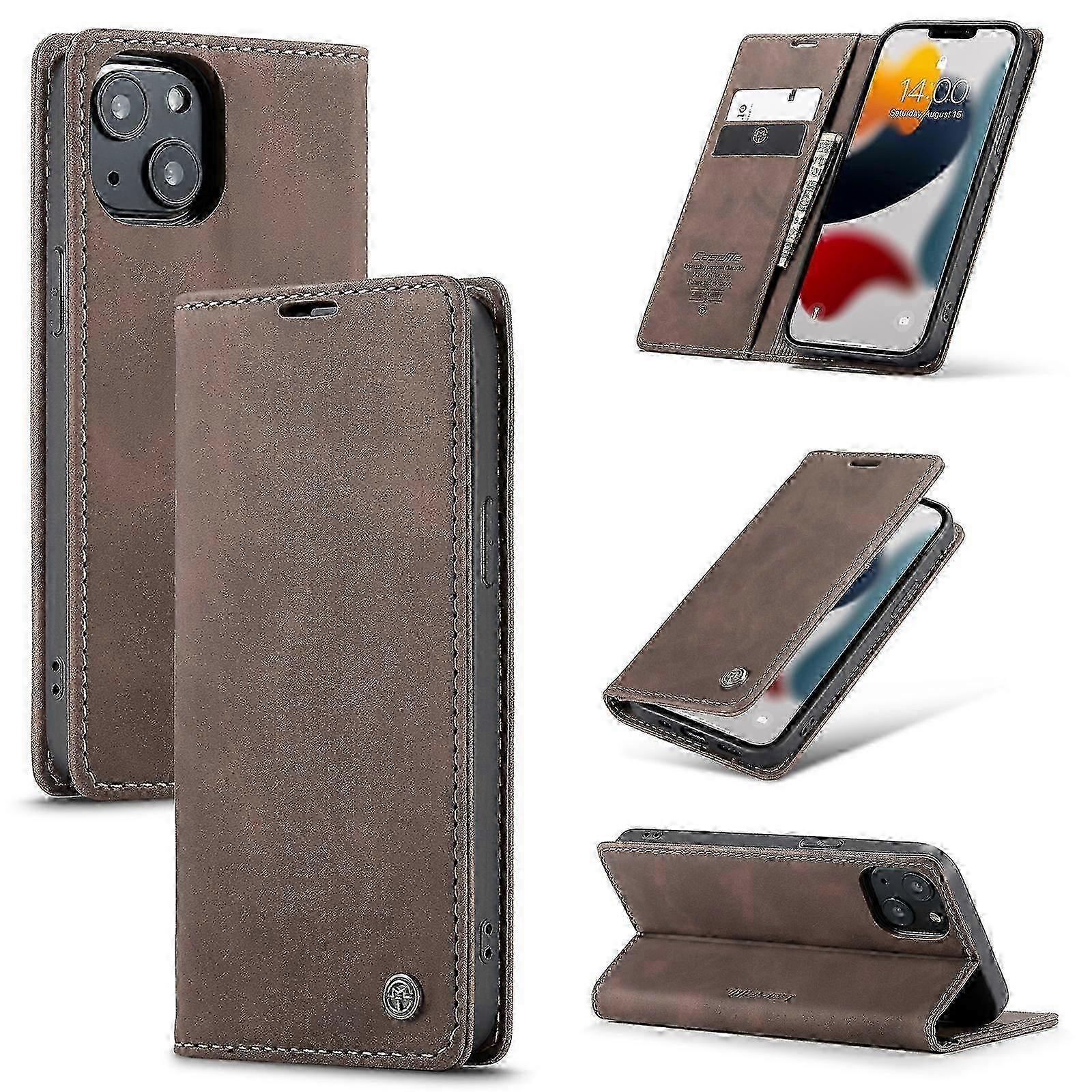 CaseMe-013 Leather Wallet Case for Apple iPhone 13