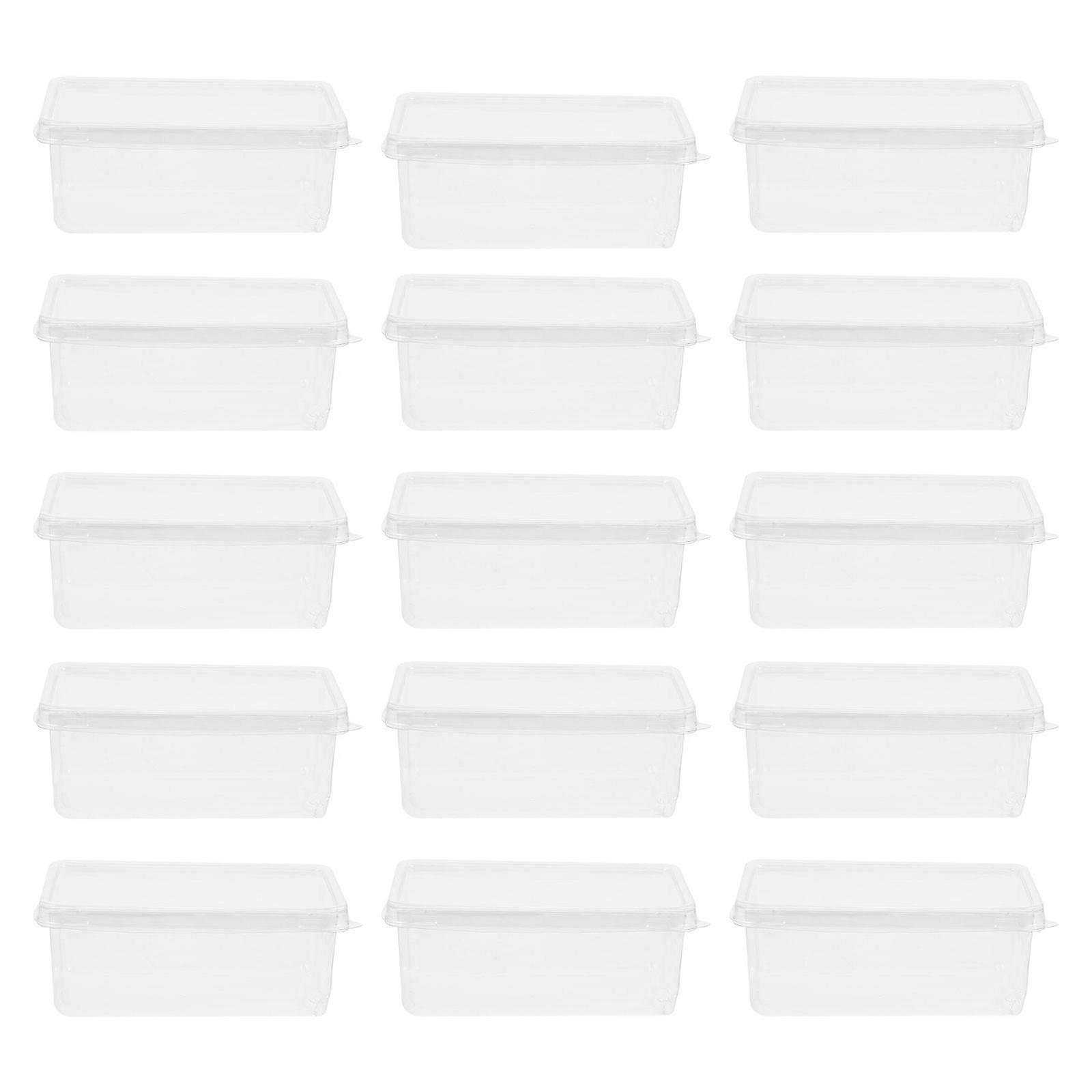 20Pcs Tiramisu Boxes with Lids Clear Mousse Cake Boxes Transparent Cake Boxes Party Cake Cases