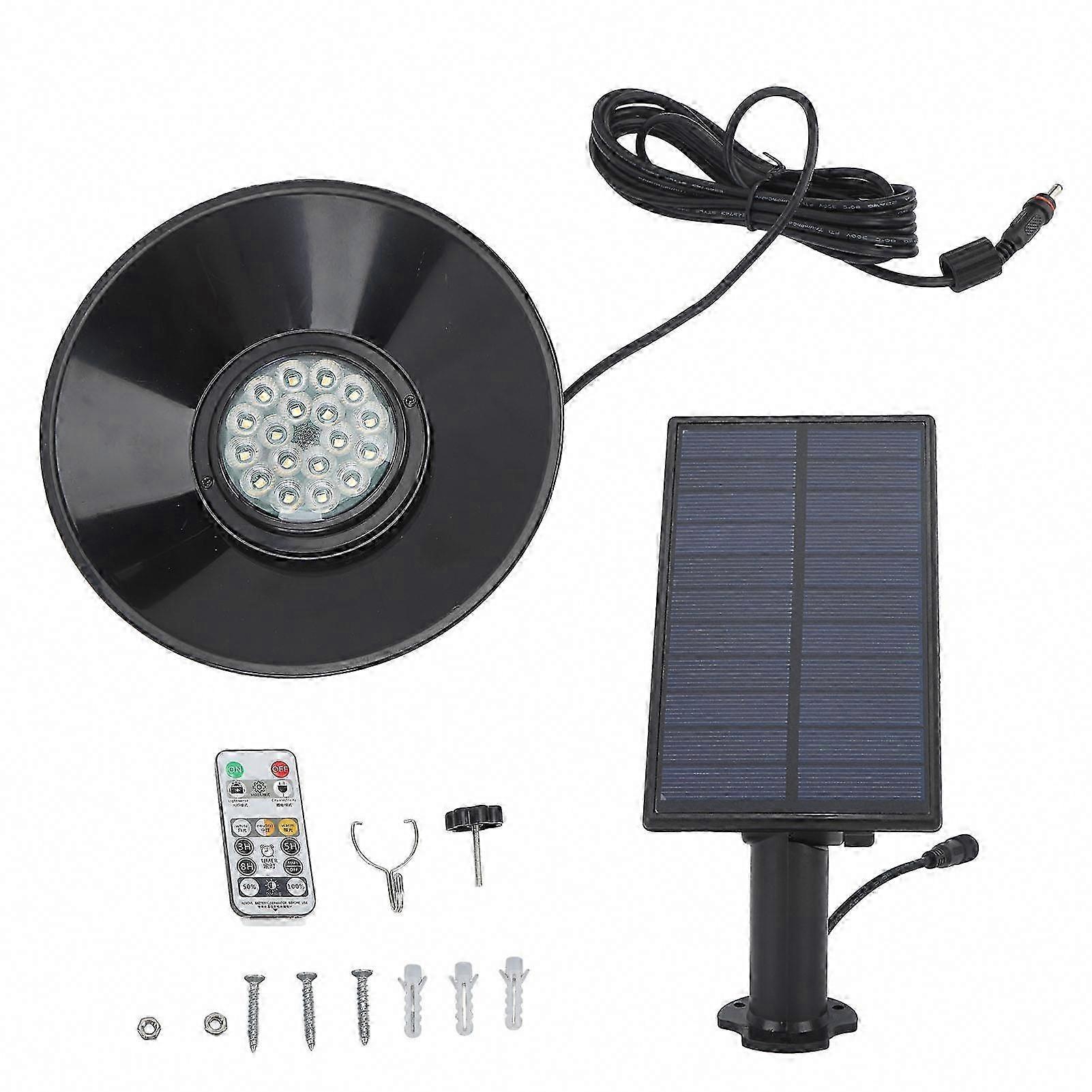 Solar Powered Outdoor Hanging Pendant Lights with Remote - 3 Color Temp & 2 Brightness Modes