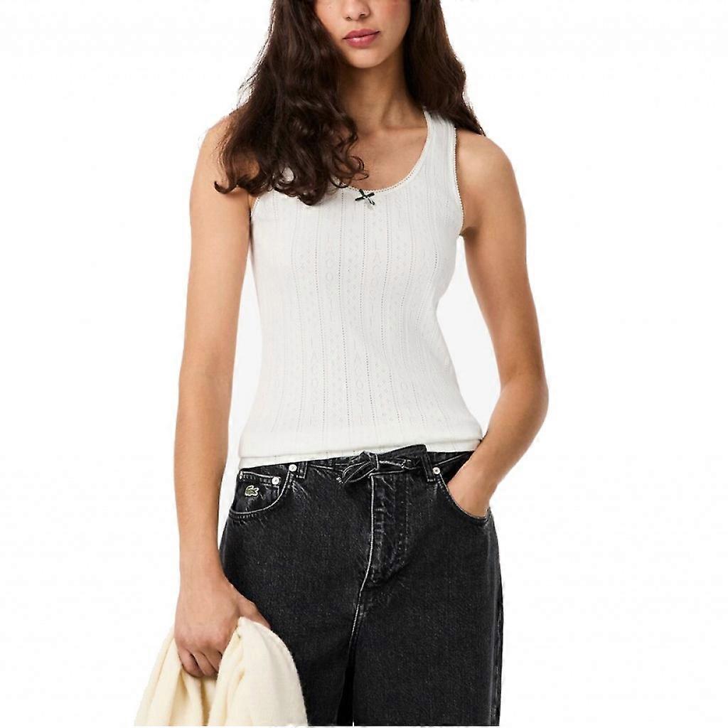 Lacoste Toppar Slim Fit Pointelle Bomull Linne