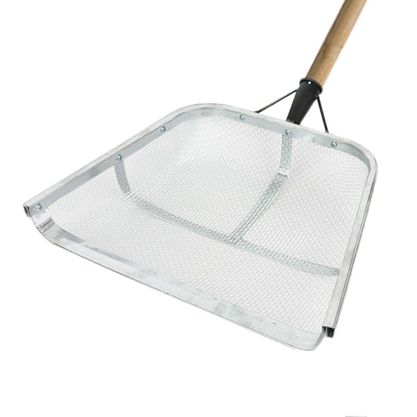 Siebwort Durable Stainless Steel Floor Sieve With Ergonomic Handle, Easy-Grip, Farm Tool, Mesh Sieve 0.4 x 0.4 cm