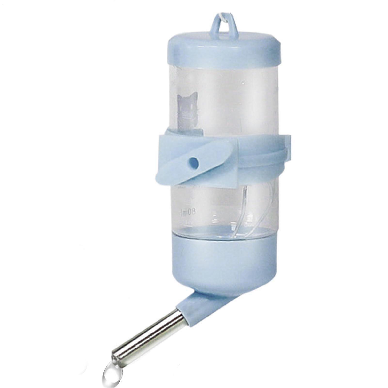 Hamster Water Bottle | No Drip Squirrel Dispenser for Dwarf Hamster, Gerbil, Ferret, Hedgehog | Blue 250ml