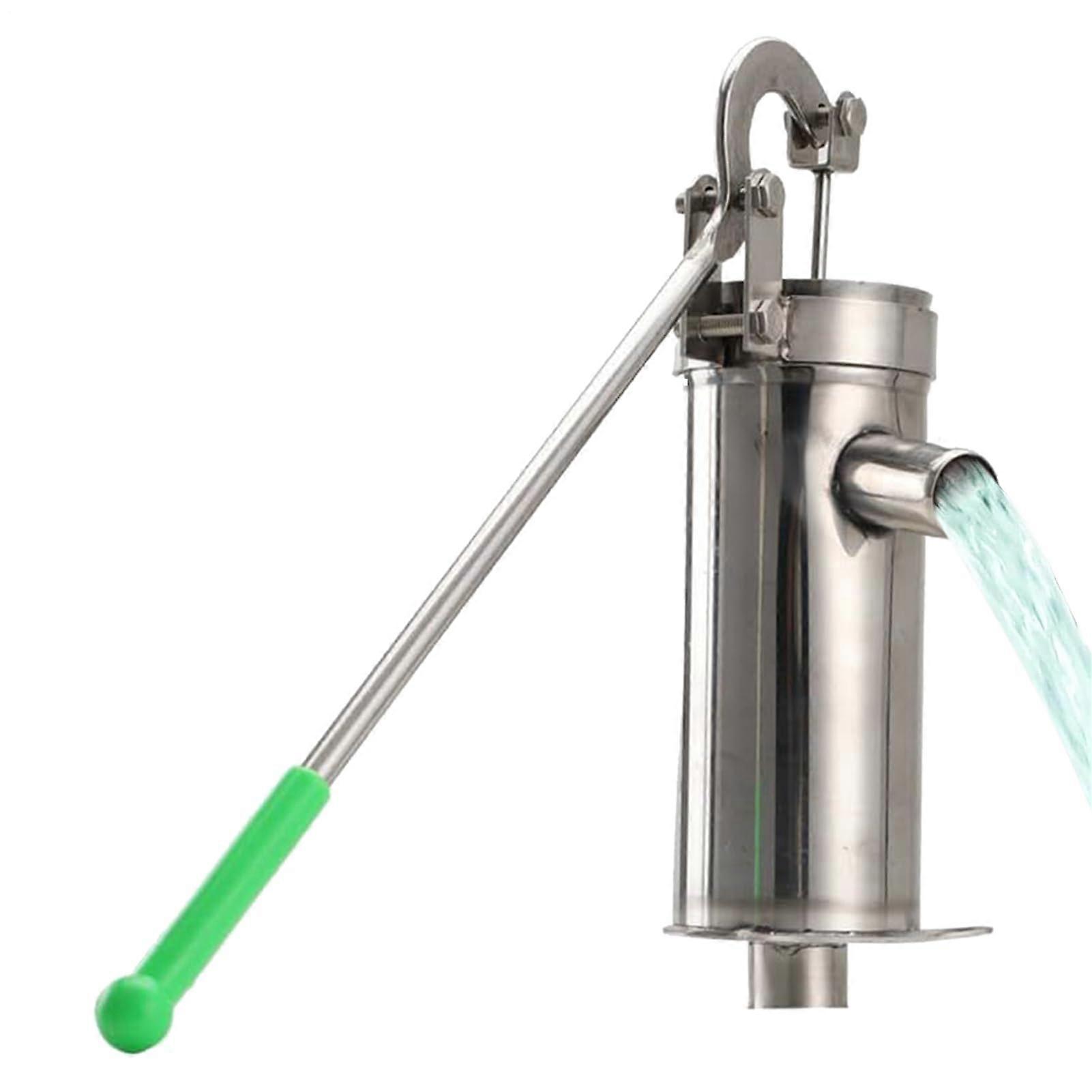 Manual Well Pump Stainless Steel Boost Fountain, Efficient Water Pumping