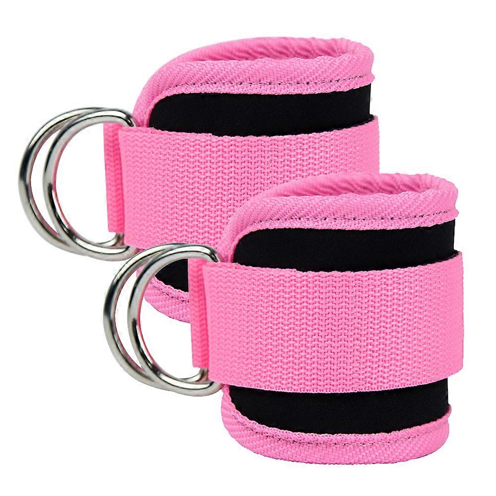 Ankle Straps (Pair) for Cable Machine Kickbacks, Lower Body Workouts - Adjustable Leg Straps