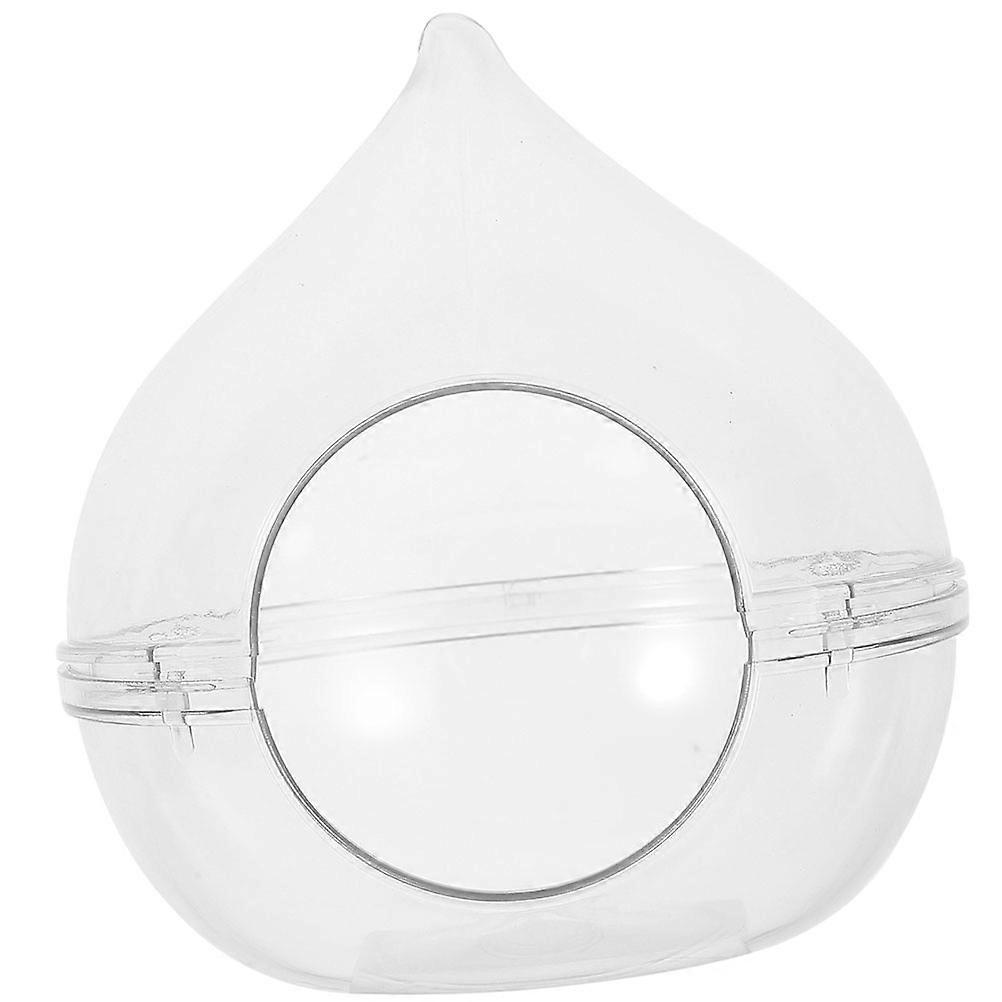 Small Animal Container Bath Time Hamsters White Acrylic Bath Box 1Set