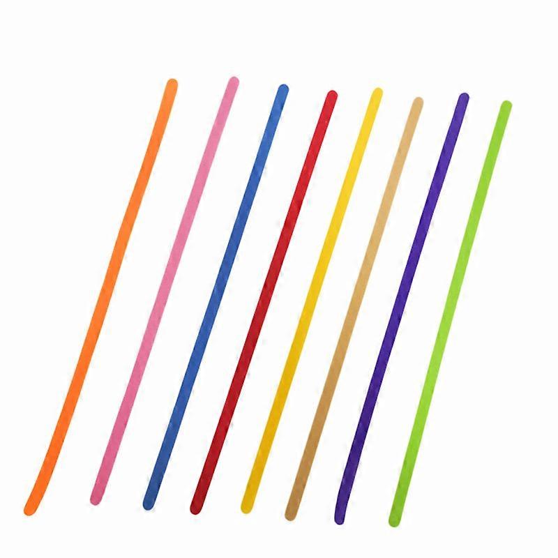 Puppy Collars Set of 8pcs 8 Colors Adjustable Identification ID Collar Self-Adhesive Tape for Puppy（Random Color）